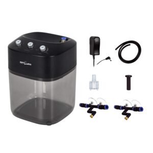 Repti Zoo fogger with accessories, including power adapter and tubing